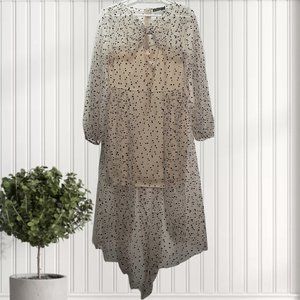 L | Double Crazy | Sheer Twisted Peek-A-Boo Maxi Dress